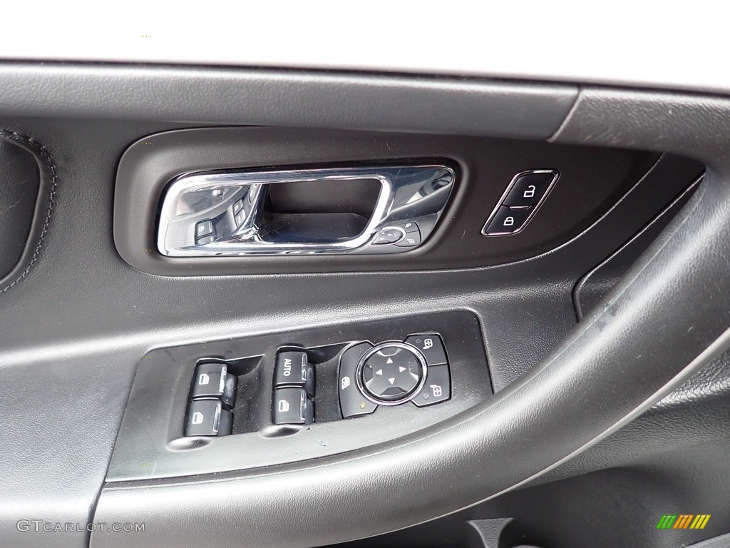 2015 Ford Taurus SEL AWD Charcoal Black Door Panel Photo #144137443