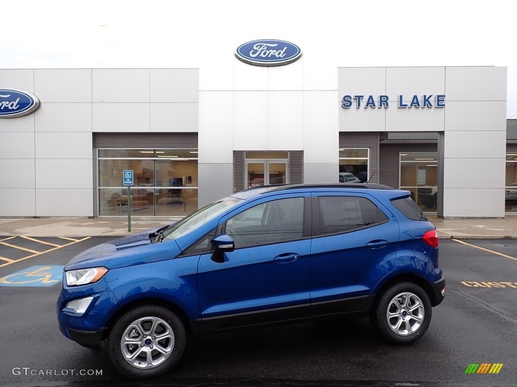 2021 EcoSport SE - Lightning Blue Metallic / Ebony Black photo #1