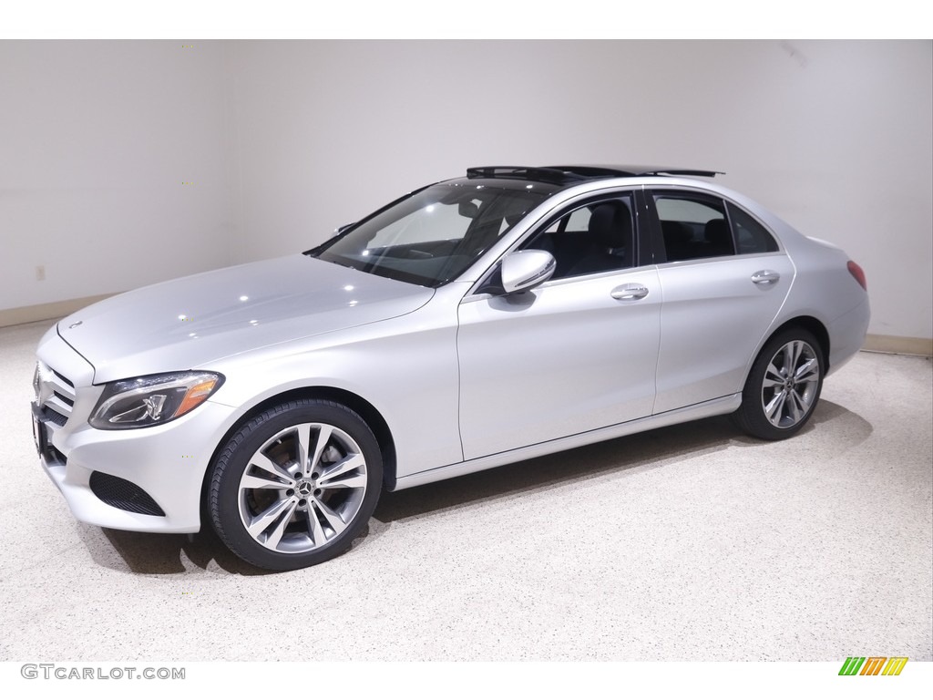 Iridium Silver Metallic 2018 Mercedes-Benz C 300 4Matic Sedan Exterior Photo #144137788