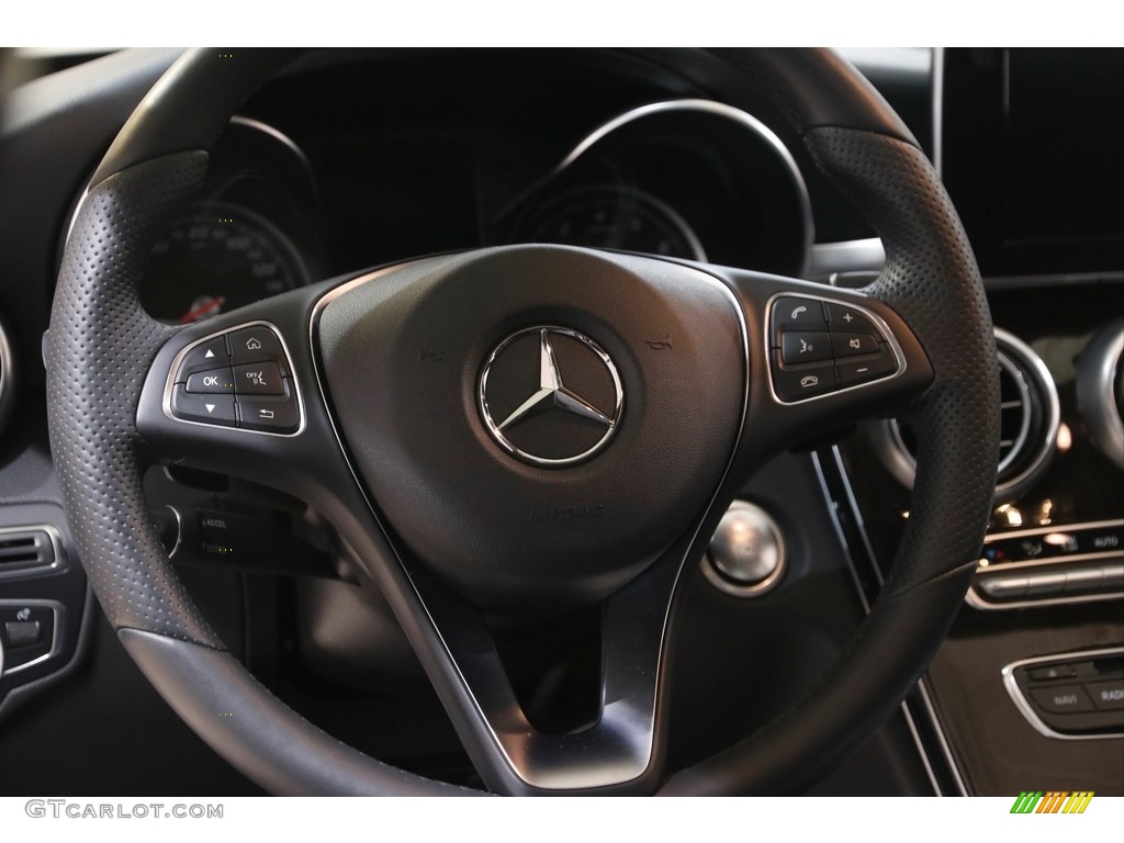 2018 Mercedes-Benz C 300 4Matic Sedan Black Steering Wheel Photo #144137869