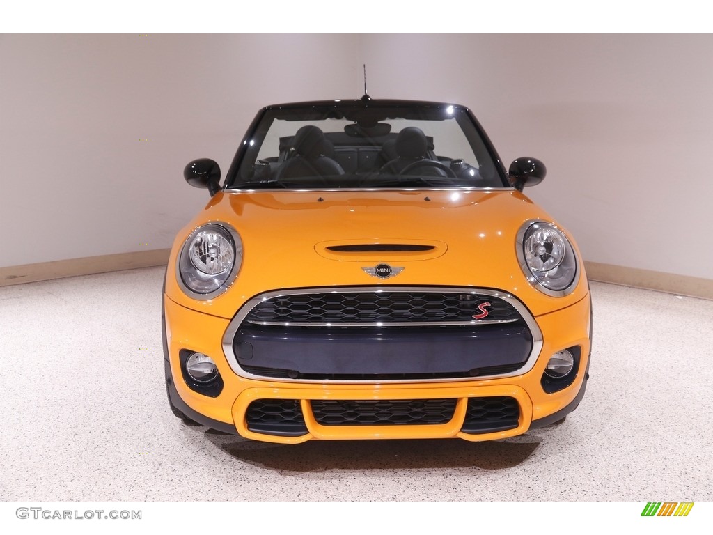 2018 Convertible Cooper S - Volcanic Orange / Lounge Leather/Carbon Black photo #3