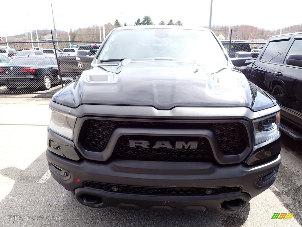 2020 1500 Rebel Crew Cab 4x4 - Diamond Black Crystal Pearl / Black photo #2