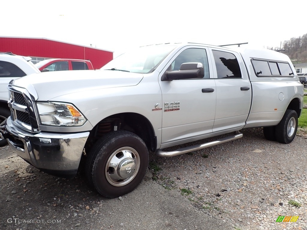 2016 3500 Tradesman Crew Cab 4x4 - Bright Silver Metallic / Diesel Gray/Black photo #1