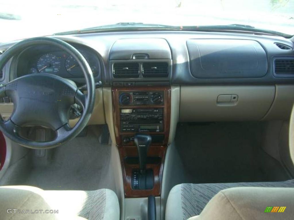 2000 Forester 2.5 S - Canyon Red Pearl / Beige photo #31