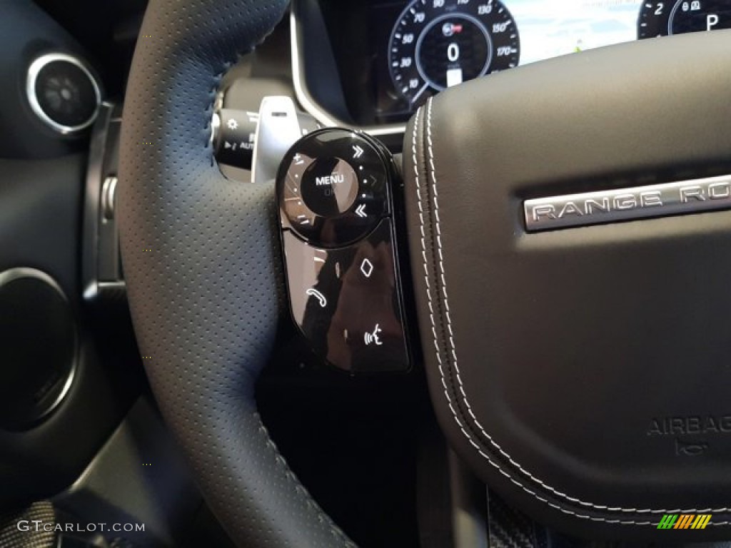2022 Land Rover Range Rover Sport SVR Carbon Edition Ebony/Ebony Steering Wheel Photo #144140874