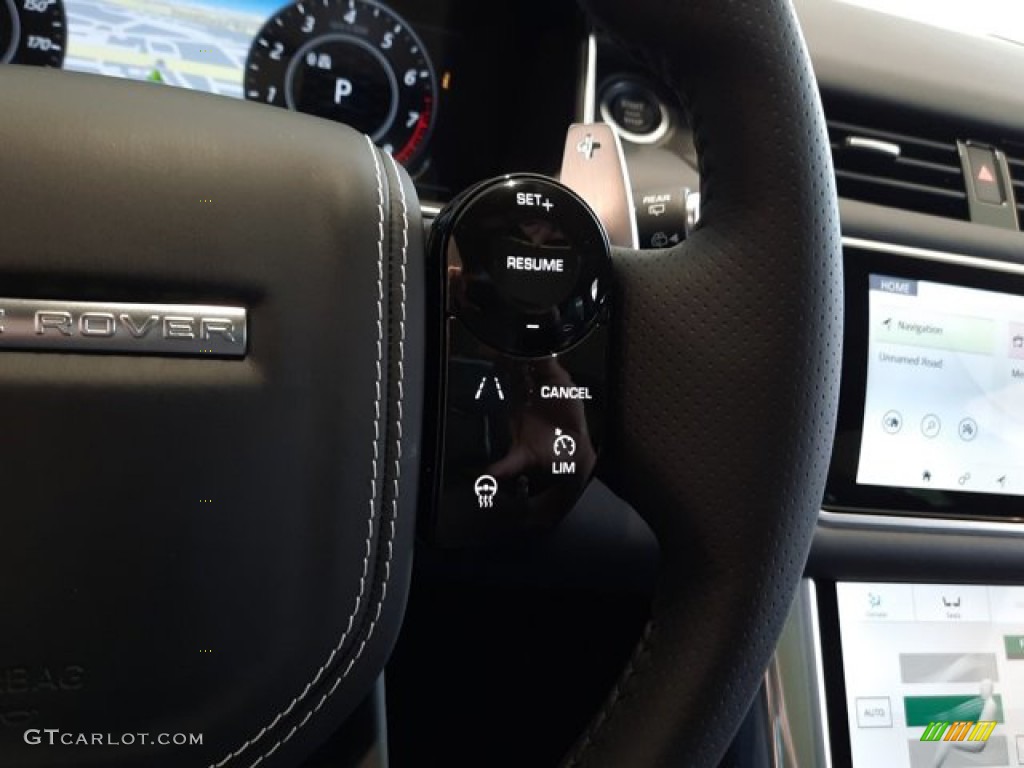 2022 Land Rover Range Rover Sport SVR Carbon Edition Ebony/Ebony Steering Wheel Photo #144140877