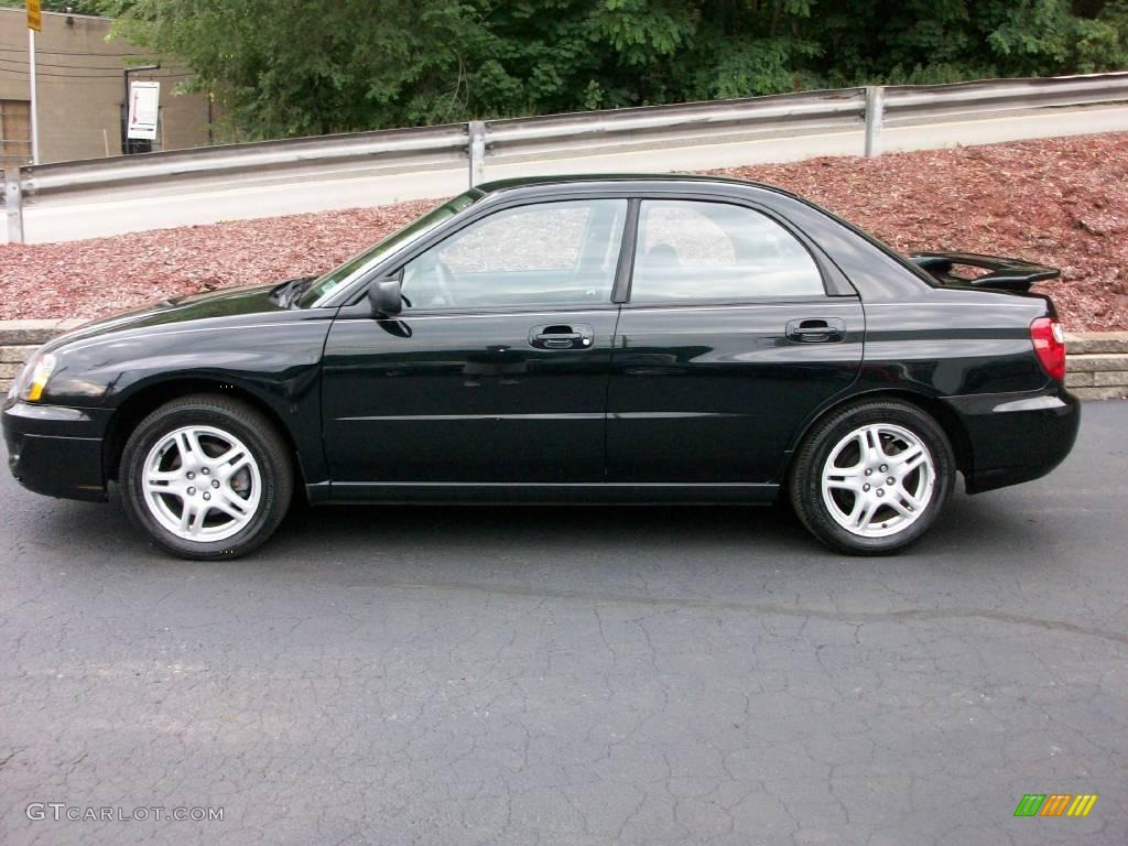 2005 Impreza 2.5 RS Sedan - Obsidian Black Pearl / Black photo #2
