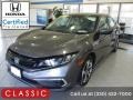 Modern Steel Metallic 2019 Honda Civic LX Sedan