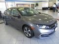 Modern Steel Metallic - Civic LX Sedan Photo No. 3