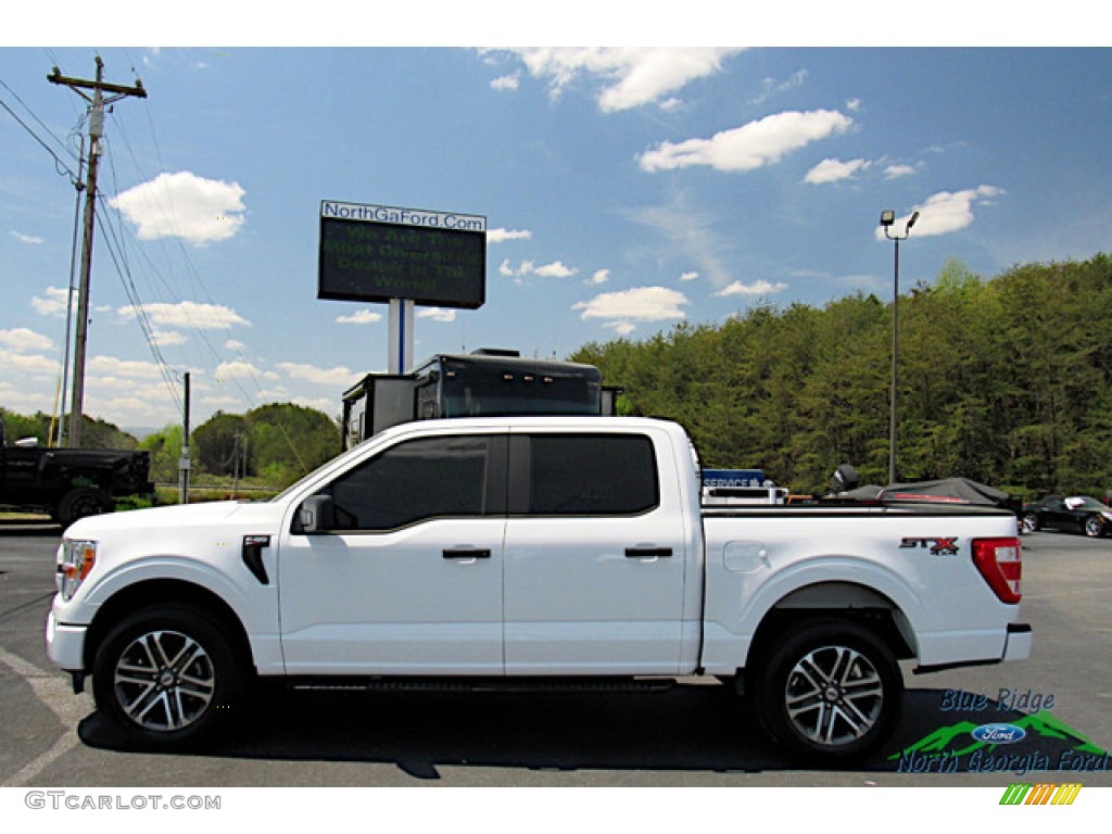 2022 F150 STX SuperCrew 4x4 - Oxford White / Black photo #2