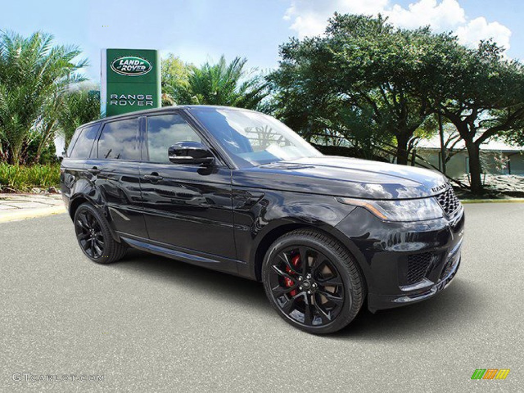 2022 Range Rover Sport HST - Santorini Black Metallic / Ebony/Ebony photo #12