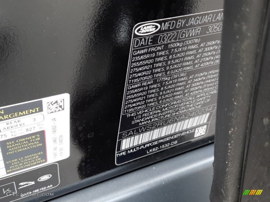 2022 Range Rover Sport HST - Santorini Black Metallic / Ebony/Ebony photo #26