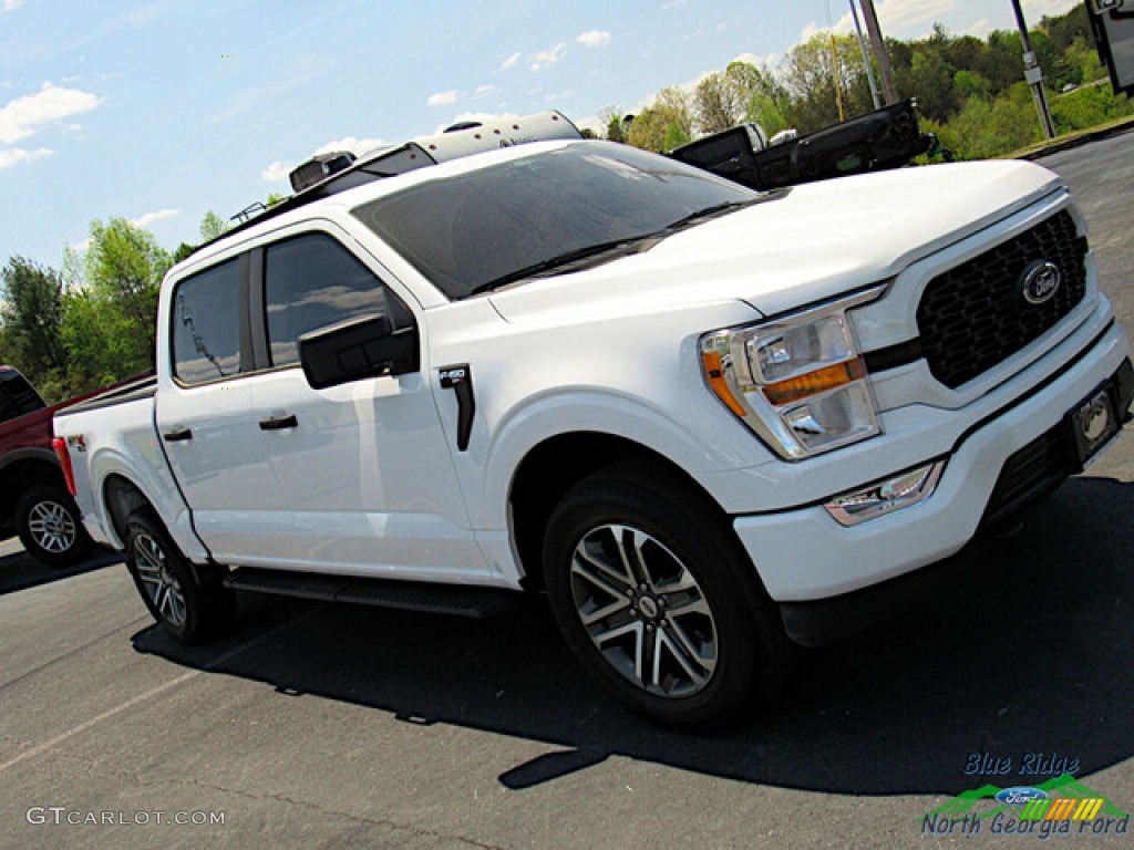 2022 F150 STX SuperCrew 4x4 - Oxford White / Black photo #25