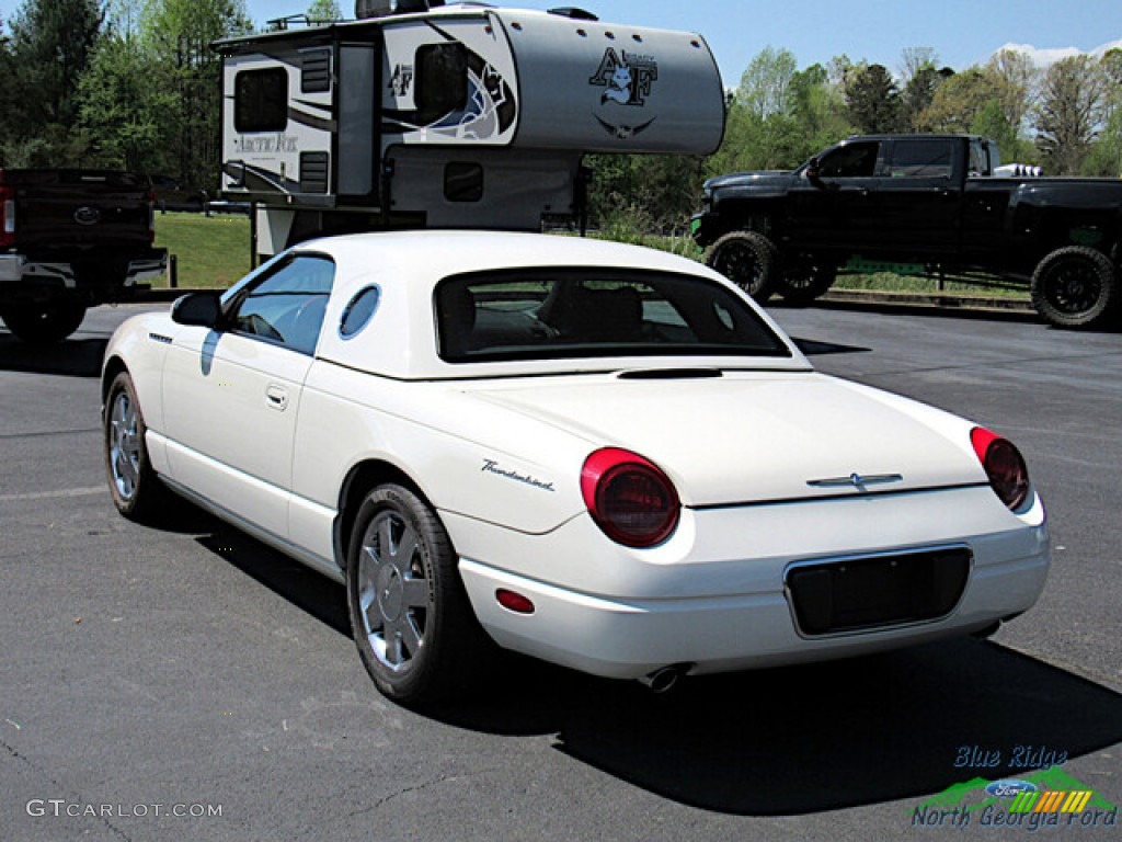 2002 Thunderbird Premium Roadster - Whisper White / Torch Red photo #3