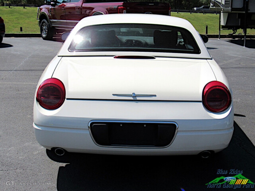 2002 Thunderbird Premium Roadster - Whisper White / Torch Red photo #4