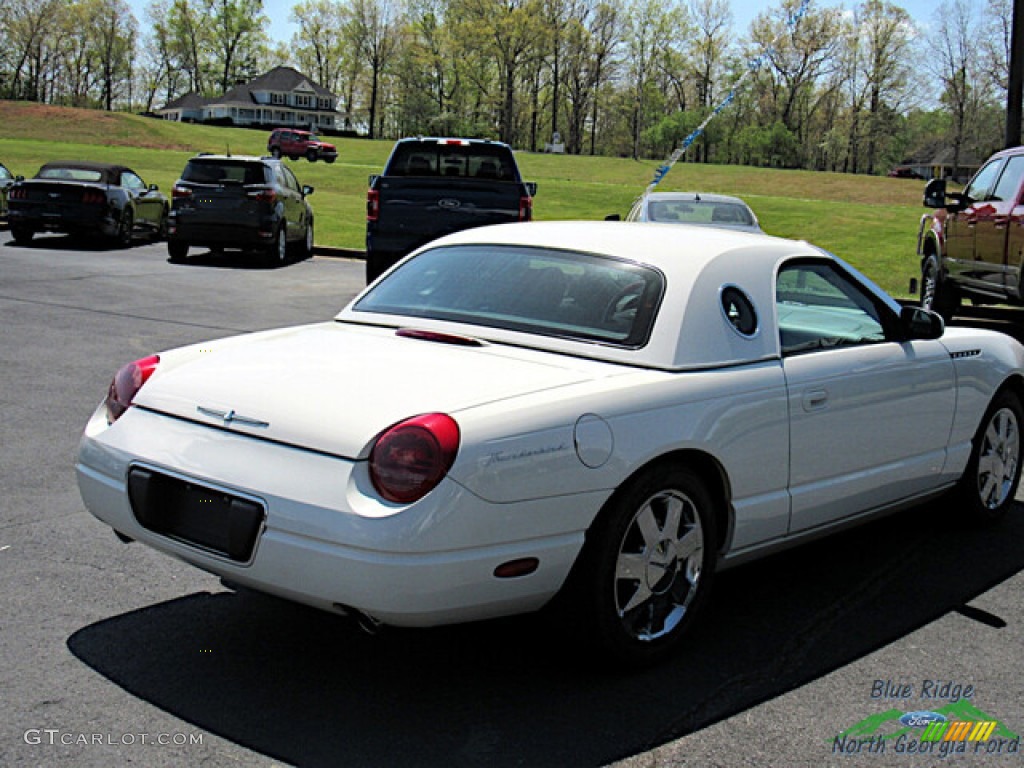 2002 Thunderbird Premium Roadster - Whisper White / Torch Red photo #5