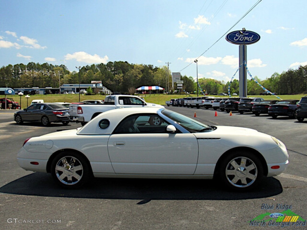 2002 Thunderbird Premium Roadster - Whisper White / Torch Red photo #6