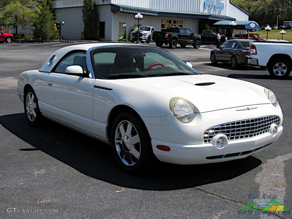 2002 Thunderbird Premium Roadster - Whisper White / Torch Red photo #7