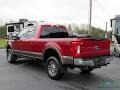2018 Ruby Red Ford F250 Super Duty Lariat Crew Cab 4x4  photo #3