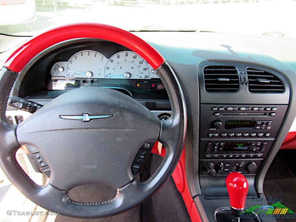 2002 Thunderbird Premium Roadster - Whisper White / Torch Red photo #14