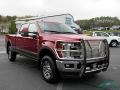 2018 Ruby Red Ford F250 Super Duty Lariat Crew Cab 4x4  photo #7