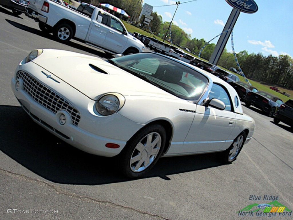 2002 Thunderbird Premium Roadster - Whisper White / Torch Red photo #19