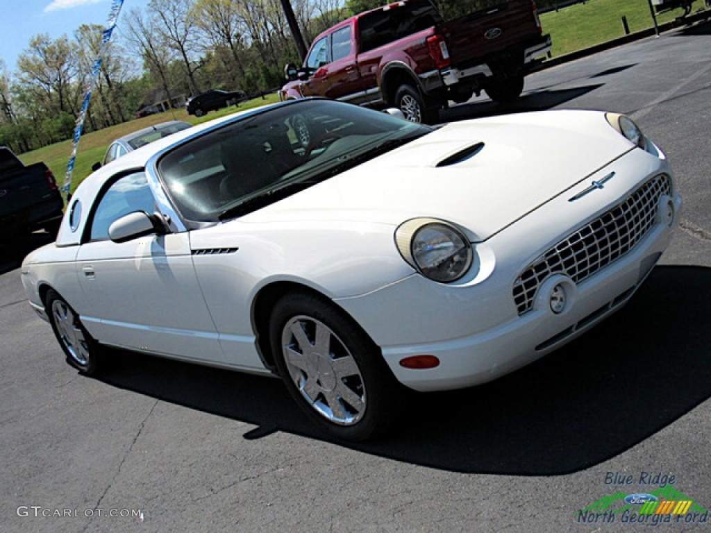 2002 Thunderbird Premium Roadster - Whisper White / Torch Red photo #20