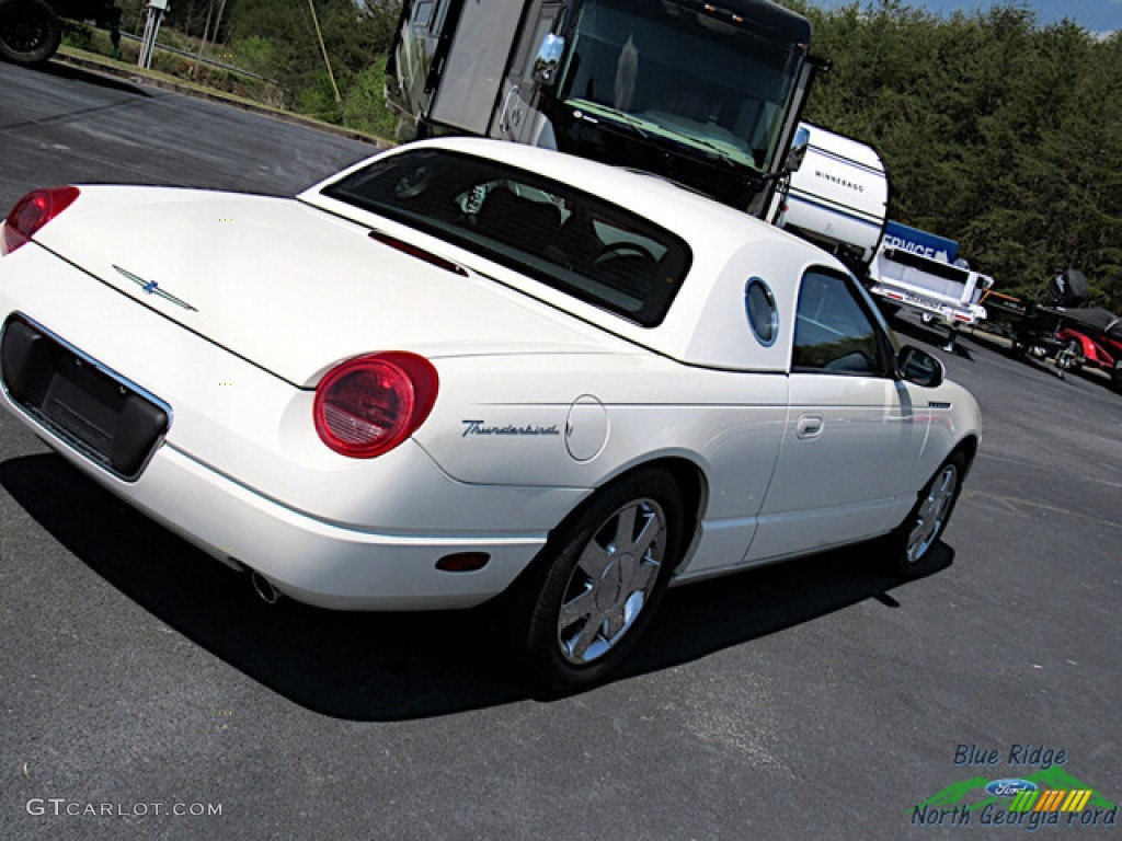 2002 Thunderbird Premium Roadster - Whisper White / Torch Red photo #21