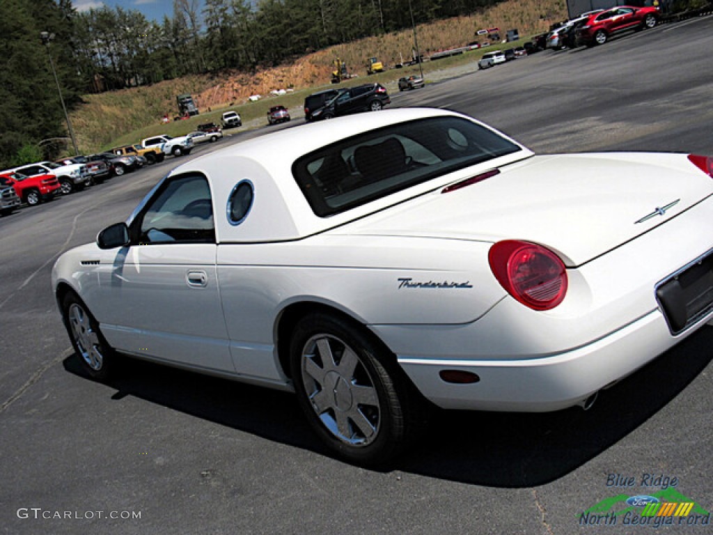 2002 Thunderbird Premium Roadster - Whisper White / Torch Red photo #22