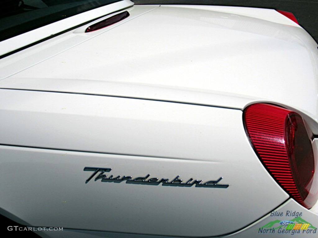 2002 Thunderbird Premium Roadster - Whisper White / Torch Red photo #23