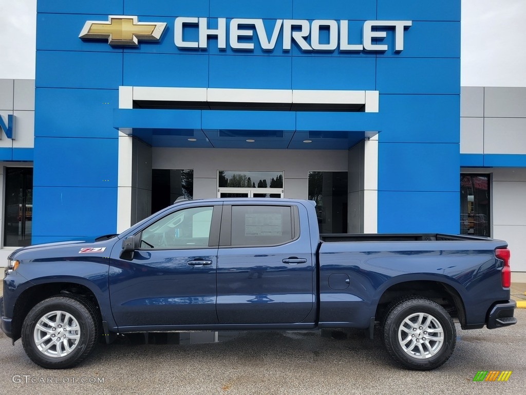 Northsky Blue Metallic 2022 Chevrolet Silverado 1500 Limited RST Crew Cab 4x4 Exterior Photo #144144918