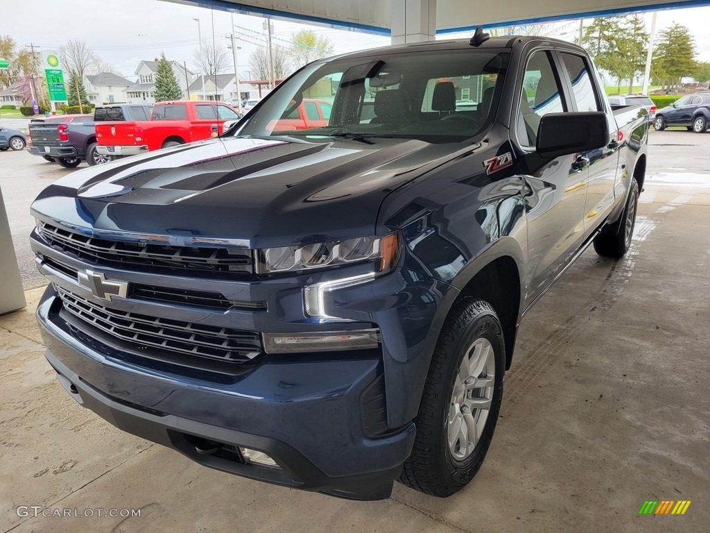 Northsky Blue Metallic 2022 Chevrolet Silverado 1500 Limited RST Crew Cab 4x4 Exterior Photo #144145107