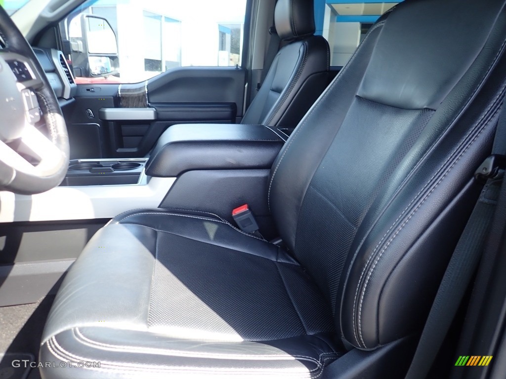 2019 F250 Super Duty Lariat Crew Cab 4x4 - Silver Spruce / Black photo #21