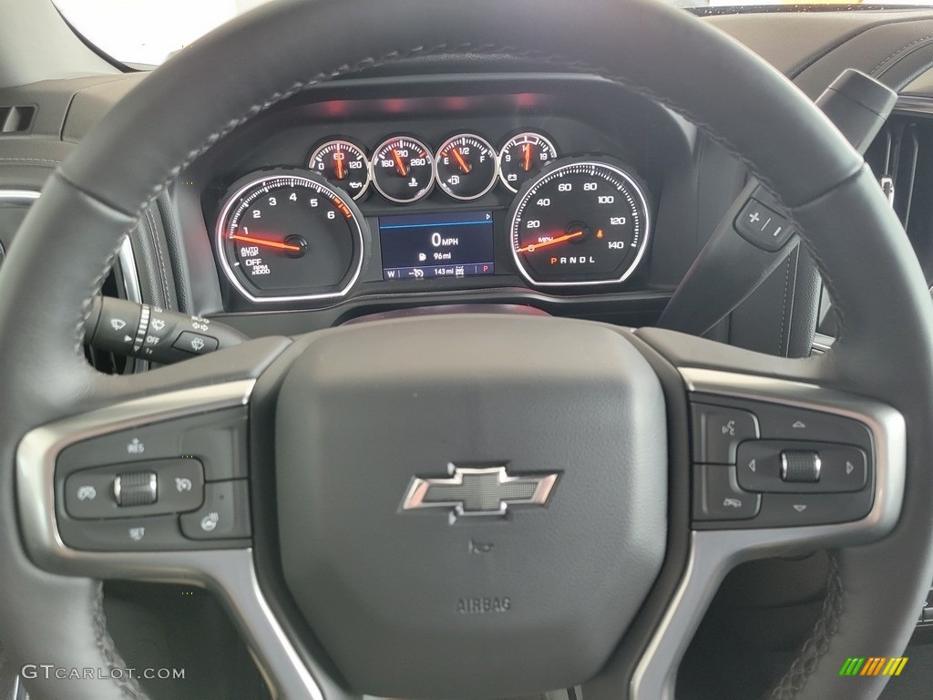 2022 Chevrolet Silverado 1500 Limited RST Crew Cab 4x4 Gideon/­Very Dark Atmosphere Steering Wheel Photo #144145659