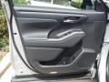 Black 2021 Toyota Highlander XLE AWD Door Panel