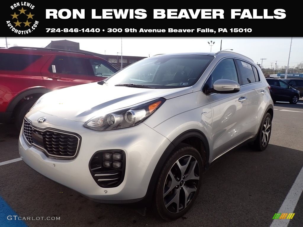 2017 Sportage SX Turbo AWD - Sparkling Silver / Black photo #1