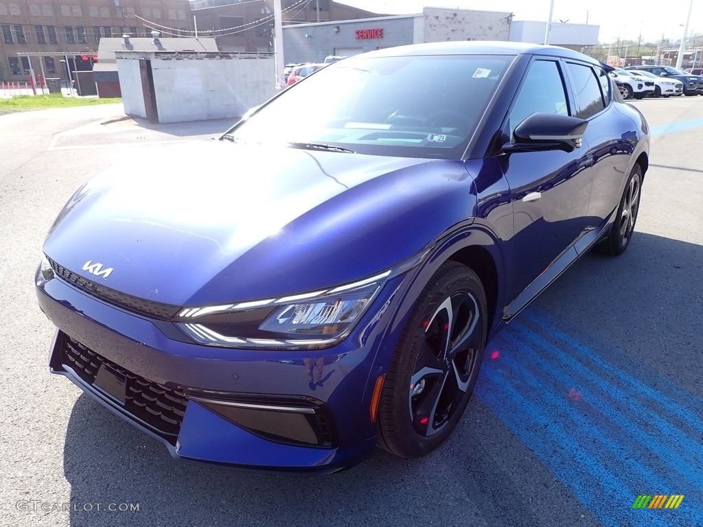 2022 EV6 GT-Line AWD - Yacht Blue / Black photo #4