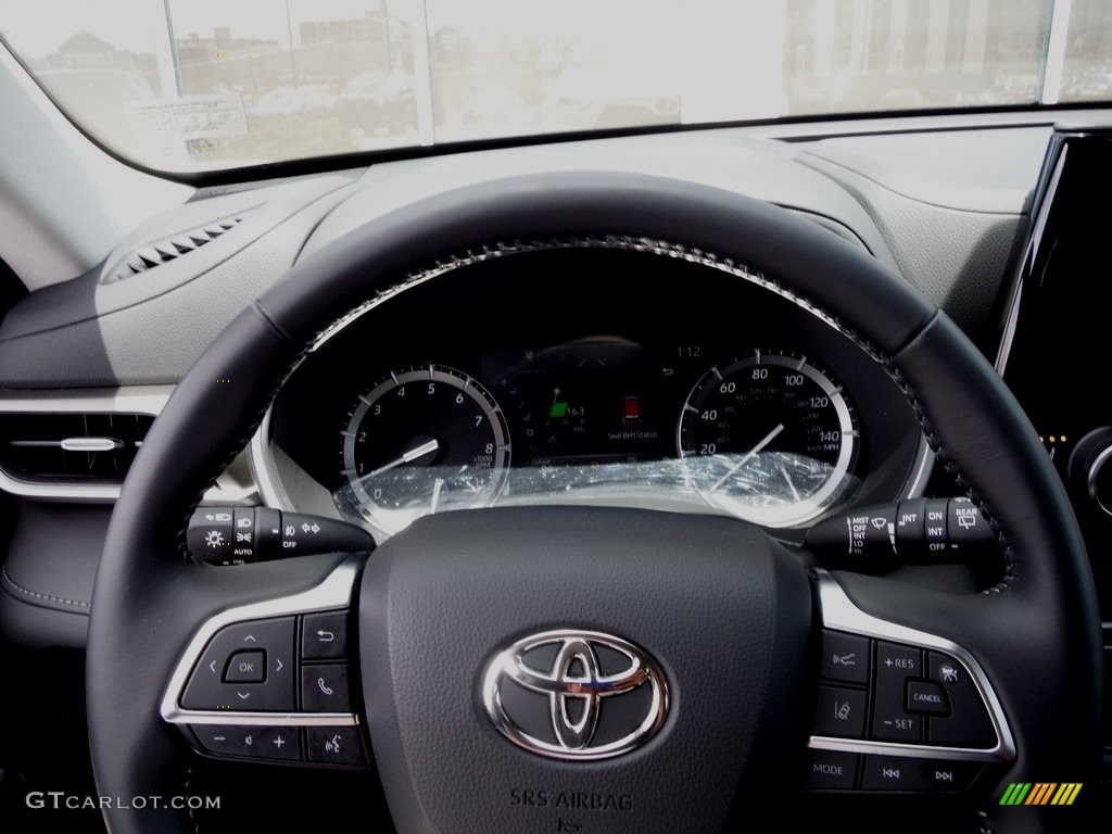 2021 Toyota Highlander XLE AWD Black Steering Wheel Photo #144146547