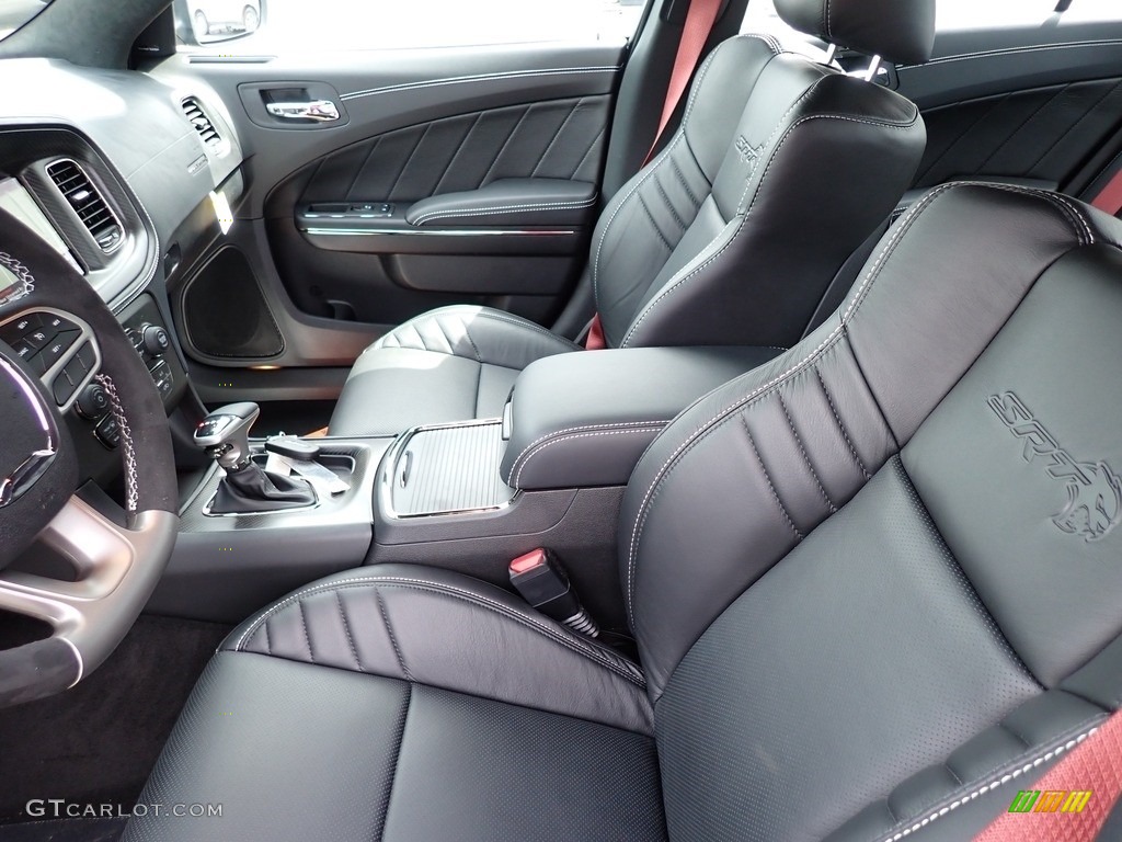 Black/Demonic Red Interior 2022 Dodge Charger SRT Hellcat Widebody Photo #144146571