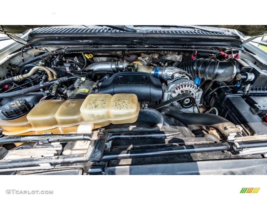 2002 Ford F550 Super Duty XL Regular Cab 4x4 Dump Truck Engine Photos