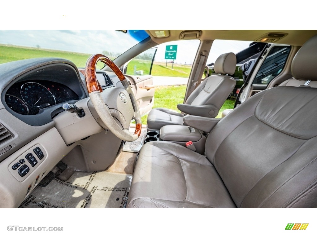 2006 Sienna XLE - Arctic Frost Pearl / Stone Gray photo #18