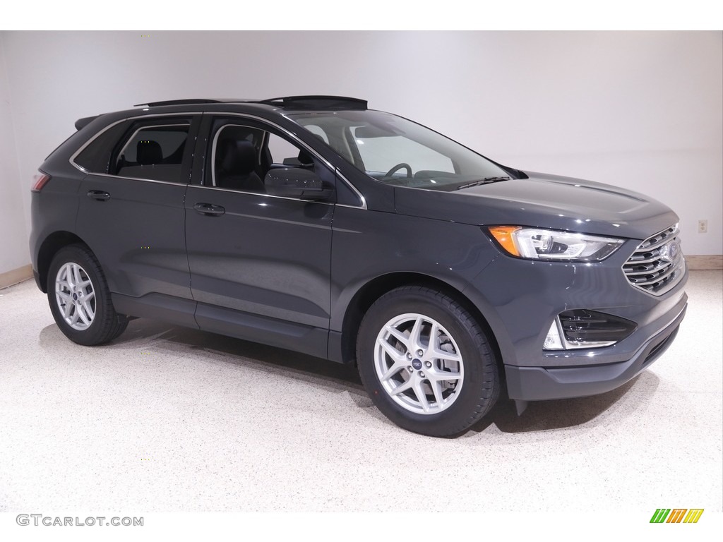 Lithium Gray 2021 Ford Edge SEL AWD Exterior Photo #144148374