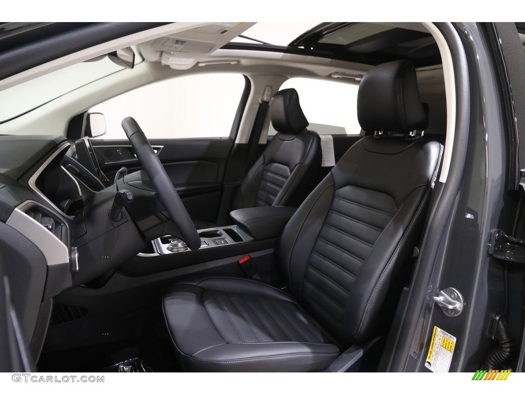 Ebony Interior 2021 Ford Edge SEL AWD Photo #144148455