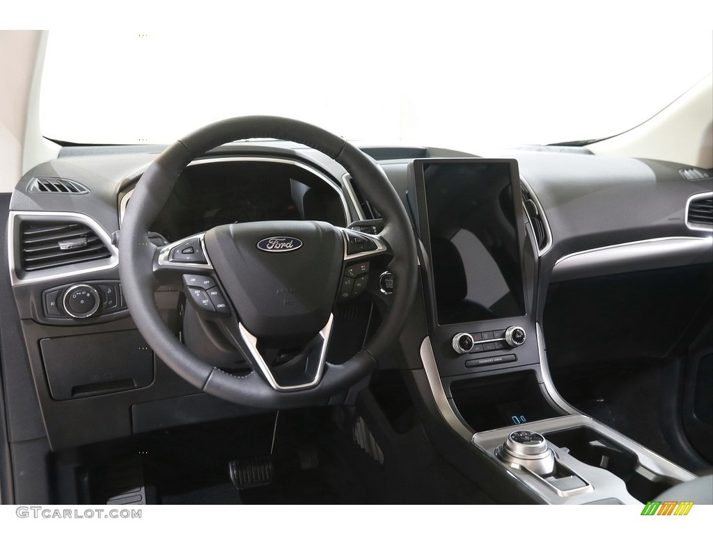 2021 Ford Edge SEL AWD Ebony Dashboard Photo #144148473