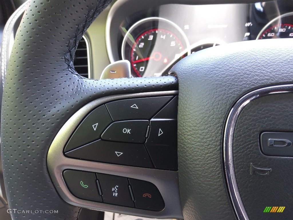 2022 Dodge Charger R/T Plus Black Steering Wheel Photo #144149088