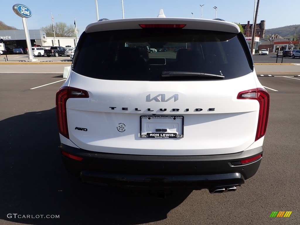 2022 Telluride SX AWD - Glacial White Pearl / Black photo #7