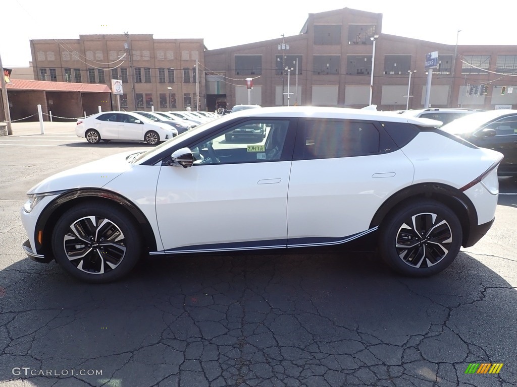Snow White Pearl 2022 Kia EV6 Wind AWD Exterior Photo #144152674