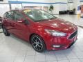 2017 Ruby Red Ford Focus SEL Hatch  photo #3