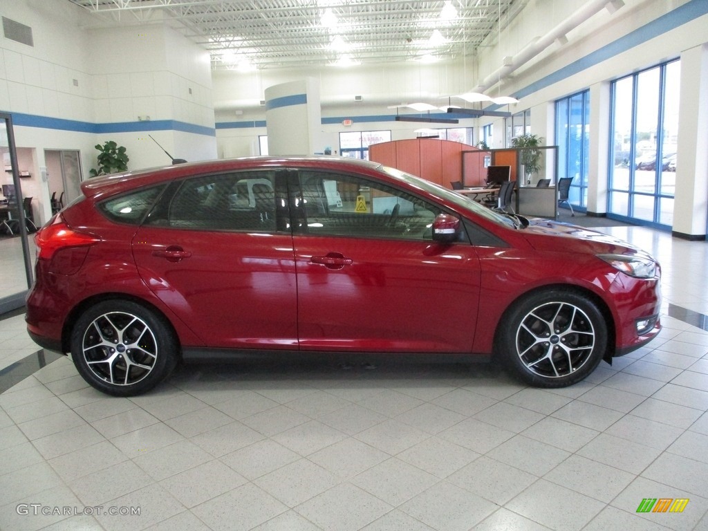 2017 Focus SEL Hatch - Ruby Red / Charcoal Black photo #4