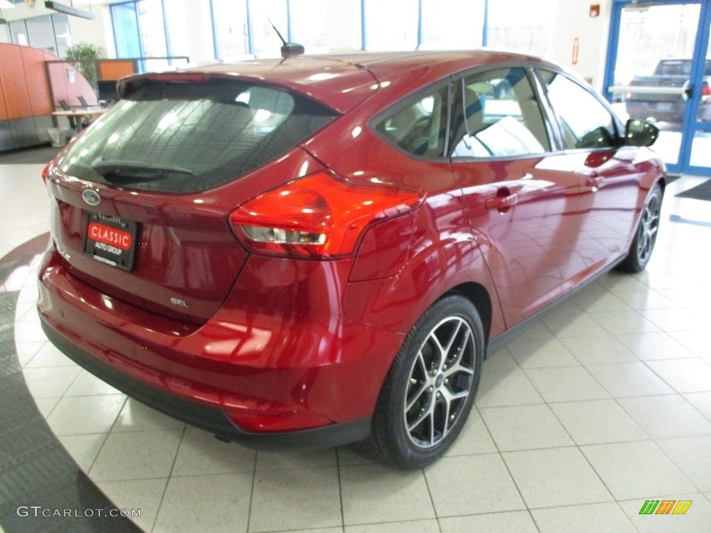 2017 Focus SEL Hatch - Ruby Red / Charcoal Black photo #7